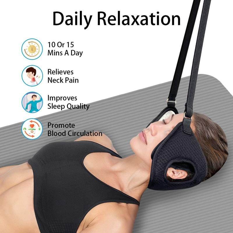 Daglig avslappning med neck hammock – grafisk guide över användningstid och hälsofördelar - Stabil Posture