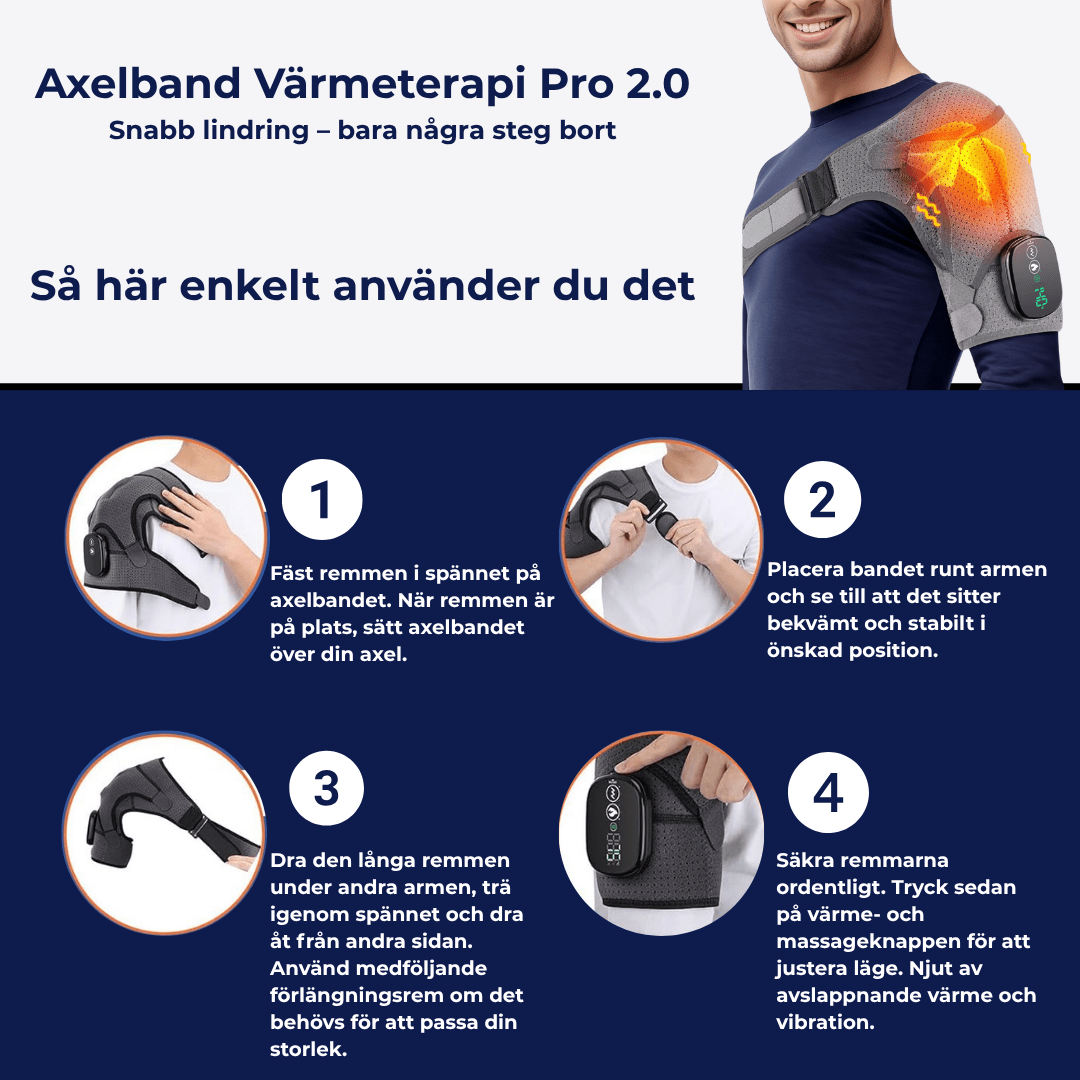 Axelband Värmeterapi Pro 2.0 - Stabil Posture