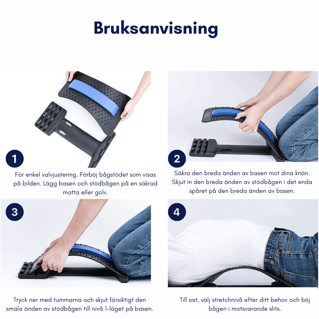Ergonomisk Ryggsträckare - Stabil Posture