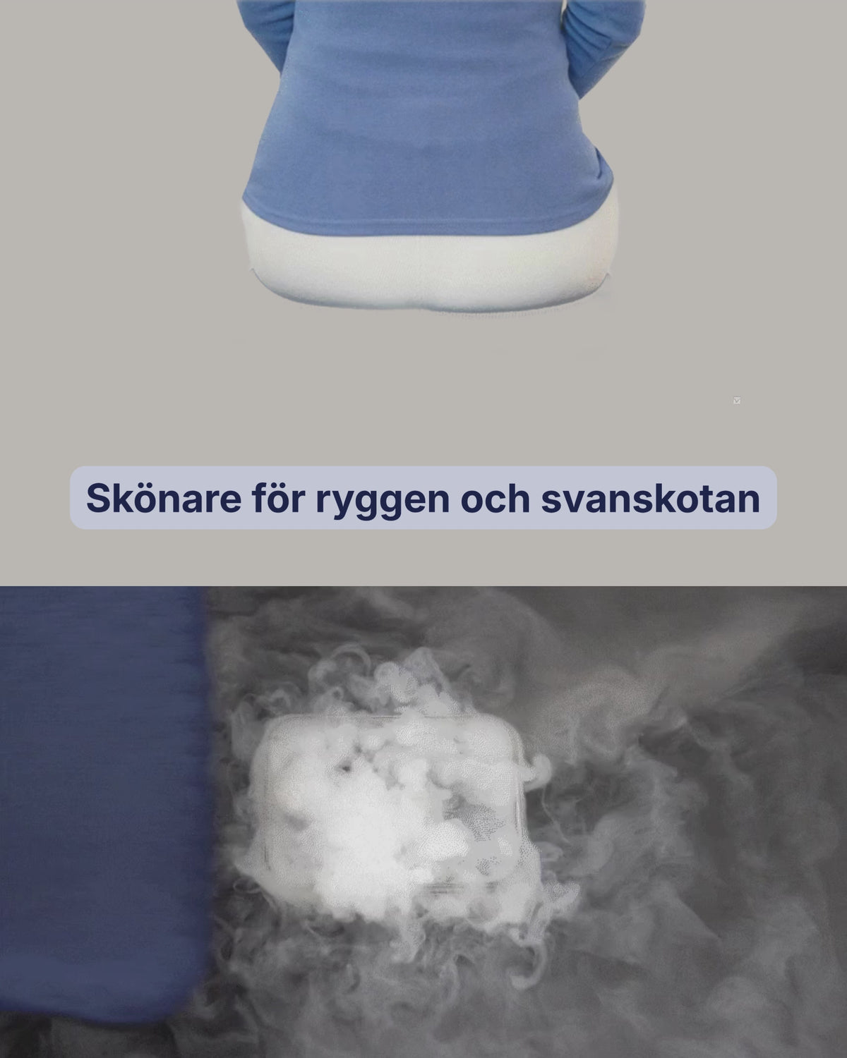 Ladda video: Avlasta rygg och svanskota med Ergonomisk Gel Sittdyna - Stabil Posture