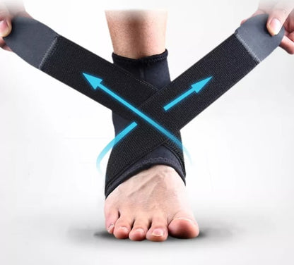 Närbild på material och struktur – andningsaktiv neopren Fotledsstöd (2st) - Stabil Posture