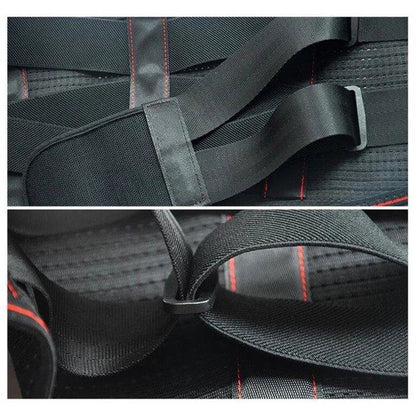 Detalj på kardborrestängning och elastiskt material - Ryggbälte Active - Stabil Posture