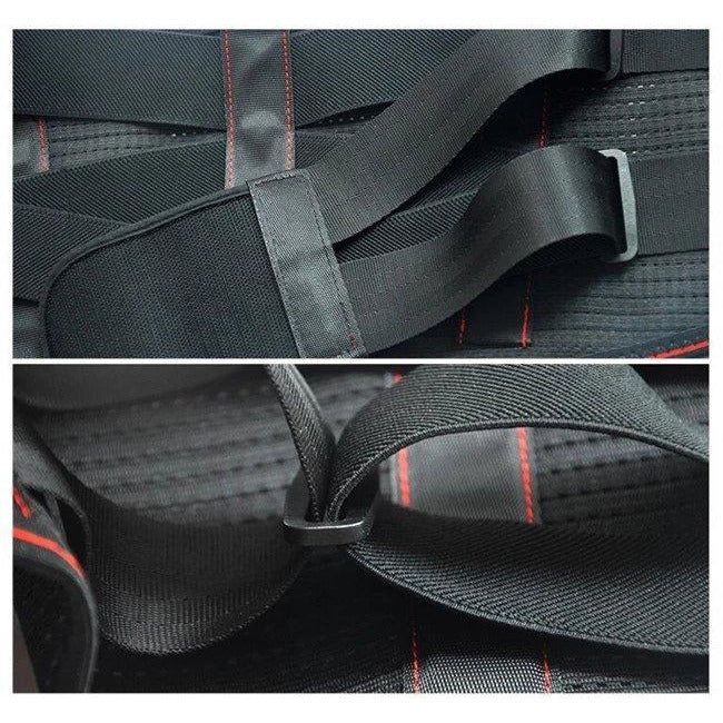 Detalj på kardborrestängning och elastiskt material - Ryggbälte Active - Stabil Posture